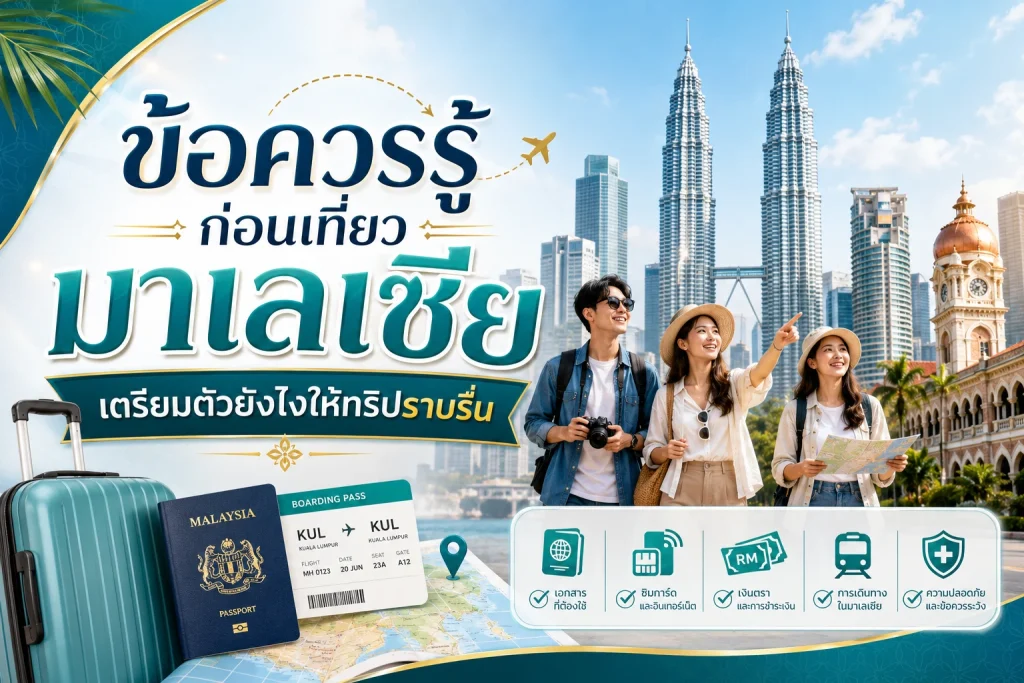 ข้อควรรู้ก่อนเที่ยวมาเลเซีย เตรียมตัวยังไงให้ทริปราบรื่น