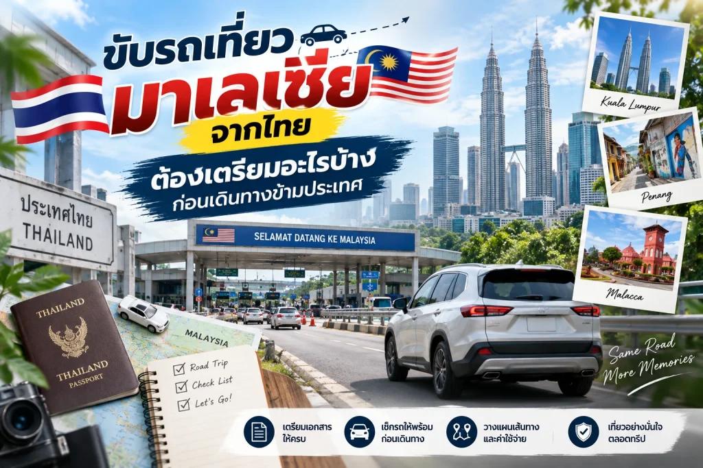 ขับรถเที่ยวมาเลเซียจากไทยต้องเตรียมอะไรบ้าง ก่อนเดินทางข้ามประเทศ